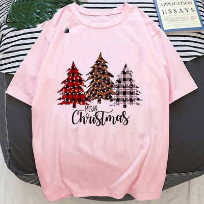 Playera Navideña con Estampado de Papá Noel y Reno - Image 22