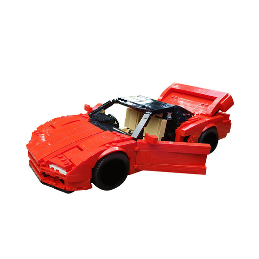 Bloques de Construcción Modelo Auto Rojo - Juego de Armado Plástico - Image 3