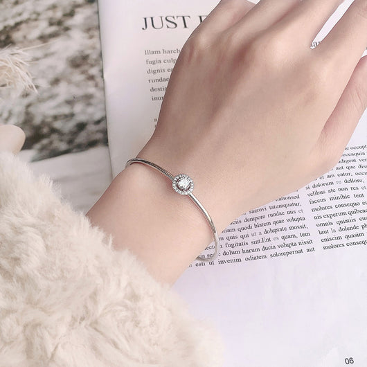 Pulsera Bolsa Moissanita Redonda Plata para Bodas - Joyería Mayorista - Image 3