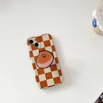 Funda para Celular Ajedrez Naranja con Soporte - Image 11