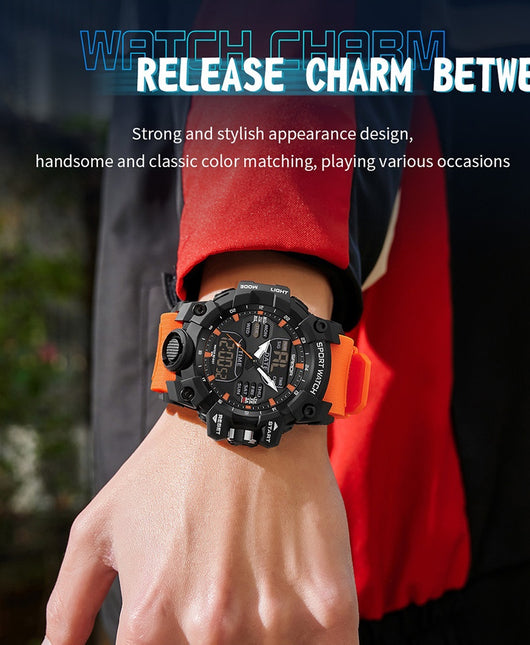 Reloj Inteligente Hombre Estilo Coreano Resistente al Agua y Golpes con Pantalla Transparente - Image 32