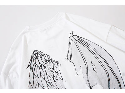 Playera Hip Hop Alas de Ángel Oscuro - Diseño Urban Street - Image 13