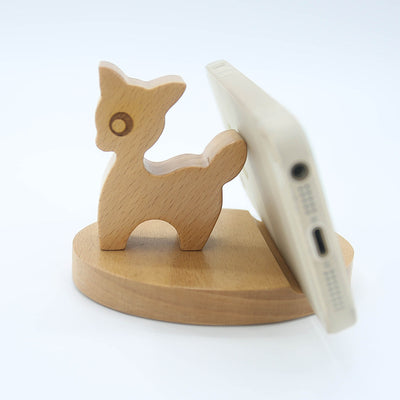 Soporte Personalizado para Teléfono en Madera de Haya con Monedero Integrado - Image 5