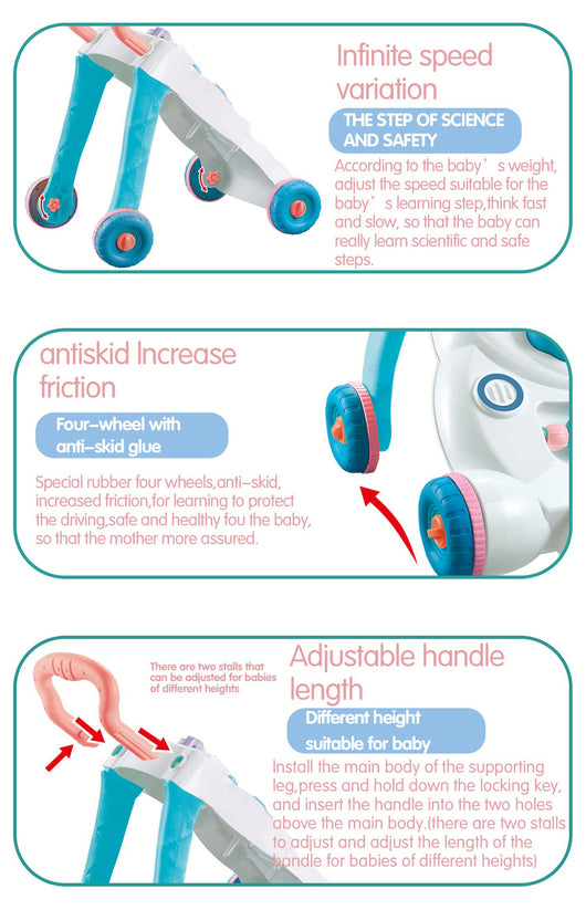 Caminador Infantil Musical con Soporte para Aprender a Caminar - Image 6