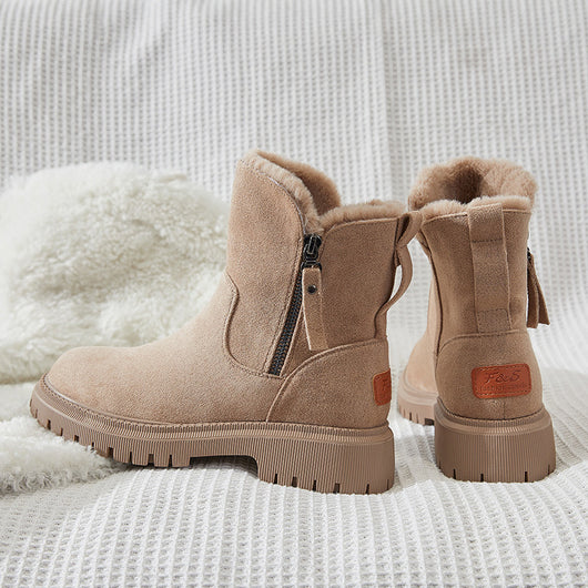Botas de Nieve para Mujer con Forro de Pelaje y Algodón Acolchado - Image 6