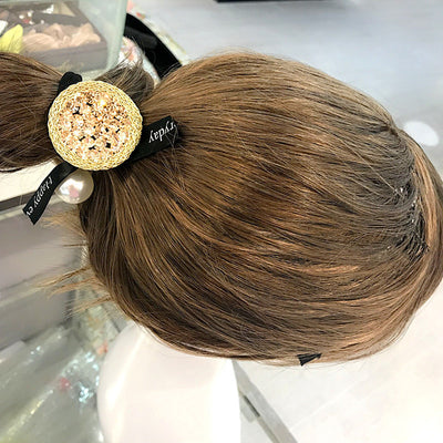 Cinta para cabello con perlas y cristales brillantes - Image 6