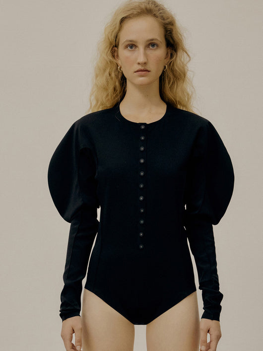 Blusa de Verano para Mujer con Mangas Abullonadas y Cintura Elástica