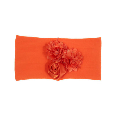 Diadema para Bebé con Flor de Satén y Malla - Image 9