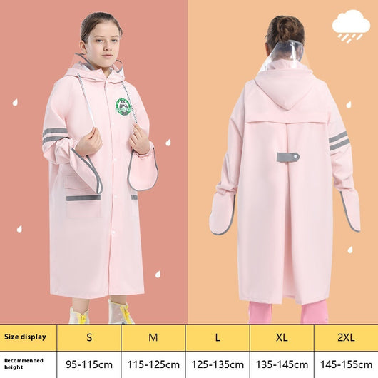 Poncho Impermeable Escolar para Niños y Niñas - Protección Total con Mochila Integrada - Image 9