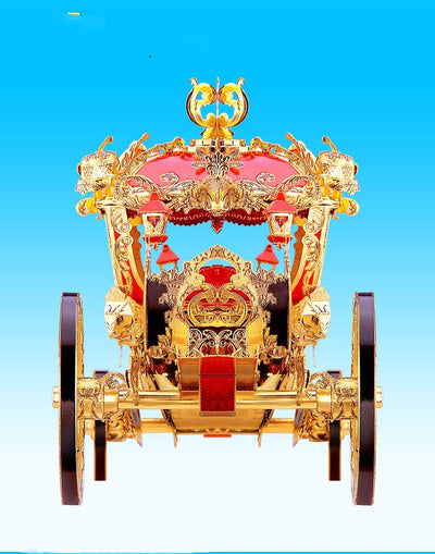 Carruaje de Princesa 3D - Puzzle Metálico Calabaza Armable - Image 5