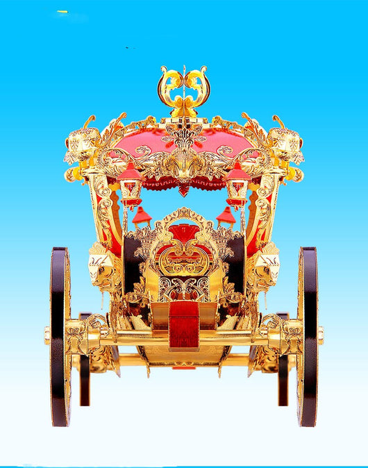 Carruaje de Princesa 3D - Puzzle Metálico Calabaza Armable - Image 5