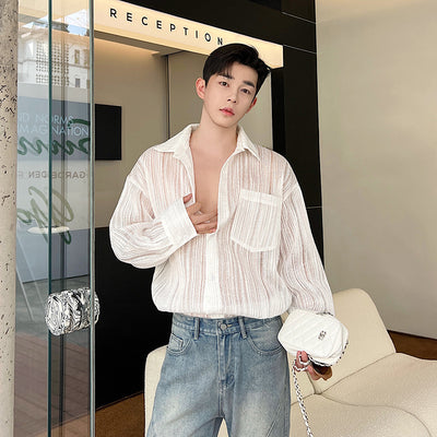 Camisa de Manga Larga Transpirable con Protección Solar para Hombre