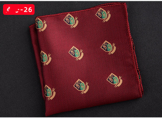 Pañuelo Cuadrado Retro con Bordado Texturizado para Hombre - Image 19