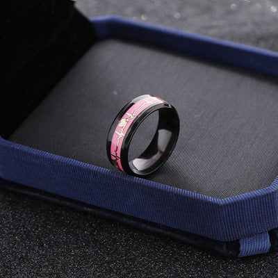 Anillo de Pareja Fibra de Carbono con Luz Luminosa - Image 8