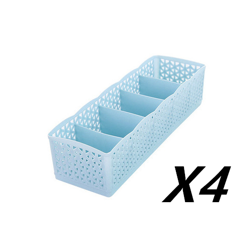 Organizador de Plástico Apilable 5 Compartimentos para Ropa Interior y Calcetines - Image 23