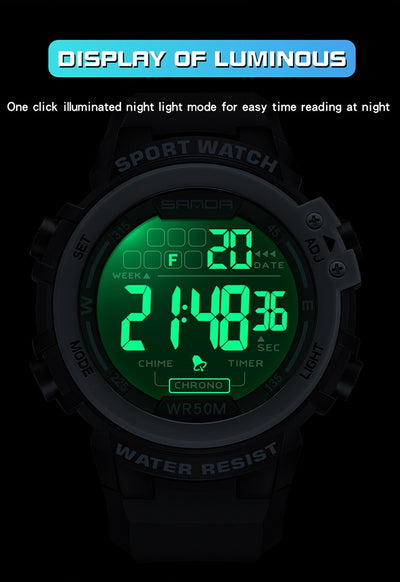 Reloj Inteligente Luminoso para Hombre - Estilo Juvenil Multifuncional - Image 11