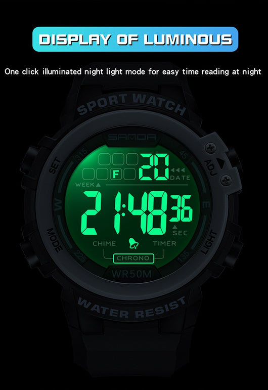 Reloj Inteligente Luminoso para Hombre - Estilo Juvenil Multifuncional - Image 11