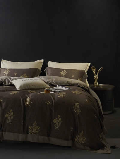 Juego de Cama Retro Algodón Peinado 4 Piezas - Calidez para Otoño e Invierno - Image 18