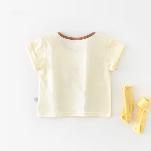 Playera Infantil de Verano con Estampado de Plátano - Image 4