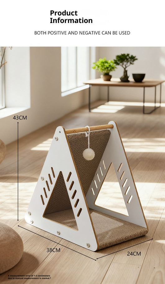 Árbol Rascador de Cartón Corrugado para Gatos - Nido y Centro de Juegos - Image 13