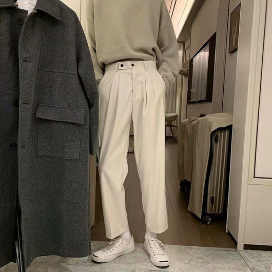 Pantalones Casuales Holgados Vintage para Hombre con Detalle Colgante - Image 4