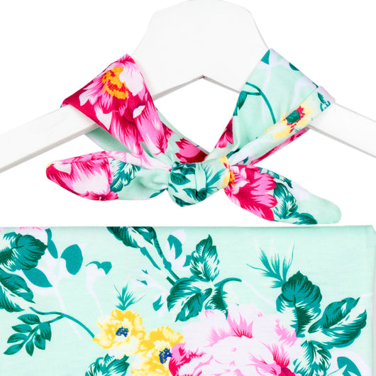 Bata de Maternidad con Manta Estampada y Diadema para Bebé - Image 11