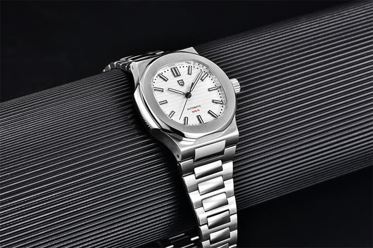 Reloj Automático de Acero Inoxidable Resistente al Agua - Diseño Barril - Image 21