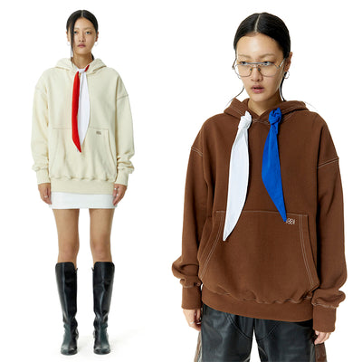 Suéter Holgado de Seda con Capucha para Otoño e Invierno - Image 13
