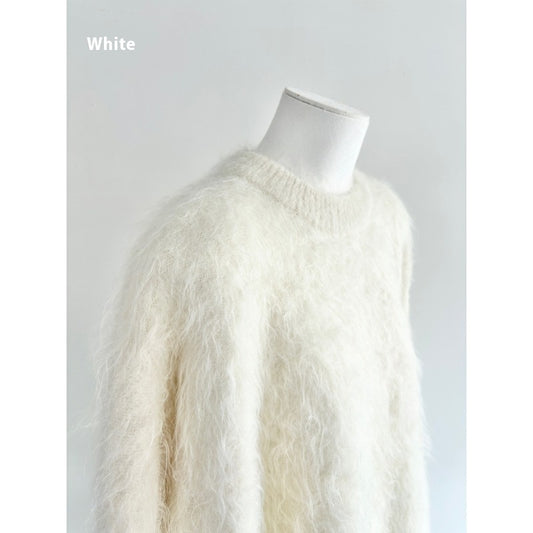 Suéter de Alpaca Tejido Suelto para Otoño e Invierno - Image 2