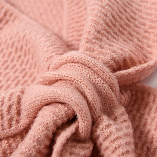 Bufanda Tejida Cruzada Otoño Invierno Estilo Coreano Versátil - Image 12