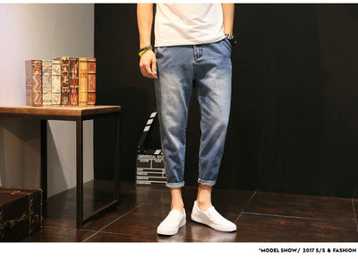 Pantalones Vaqueros Holgados de Verano para Hombre - Talla Grande Tendencia - Image 5