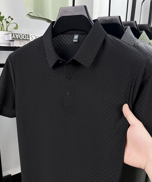 Playera Polo Hombre Jacquard Cuadros Transpirable Verano - Image 24