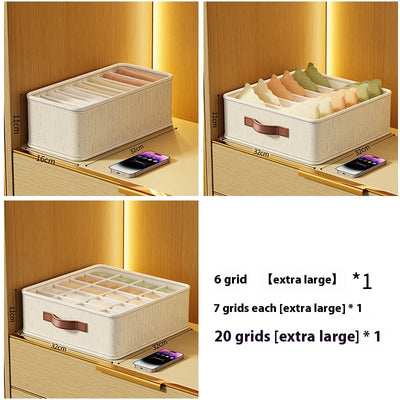 Organizador de Ropa Interior con Compartimentos - Caja Almacenaje para Cajón - Image 6