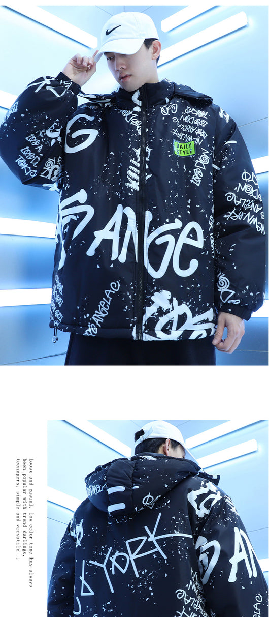 Chaqueta Acolchada Graffiti Winter Splash para Hombre - Image 6