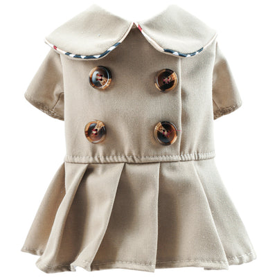 Abrigo Trinchera Khaki para Mascotas - Conjunto de Pareja - Image 8