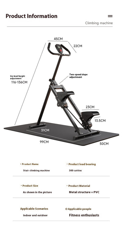 Máquina Escaladora Plegable Multifuncional para Fitness en Casa - Image 20