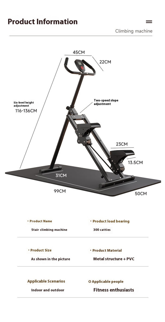 Máquina Escaladora Plegable Multifuncional para Fitness en Casa - Image 20