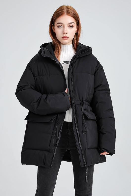 Chaqueta Acolchada de Algodón con Capucha - Versátil y Elegante - Image 10