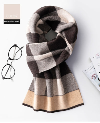 Bufanda Cuadros para Hombre Reversible - Abrigo Invierno Doble Cara - Image 25