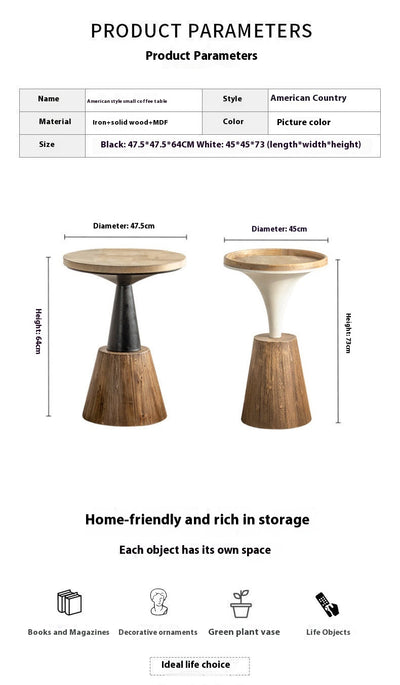Mesa de Centro de Madera Maciza para Sala de Estar - Image 10
