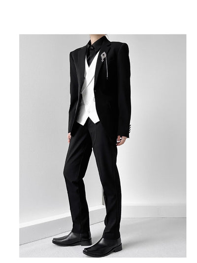 Chaleco de Traje para Mujer Blanco Entallado - Elegancia Sofisticada - Image 10
