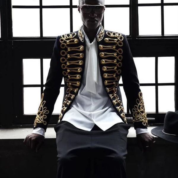 Blazer Slim Gold Rope Caballero - Traje Ejecutivo Premium