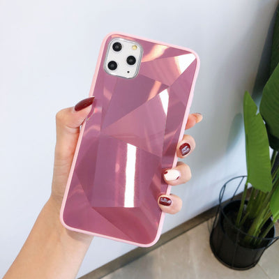 Funda Celular de Patrón Diamante Geométrico en Gel - Image 4