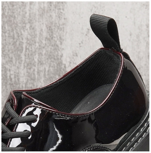 Zapatos Casuales Estilo Británico Retro para Hombre con Suela Elevada - Image 8