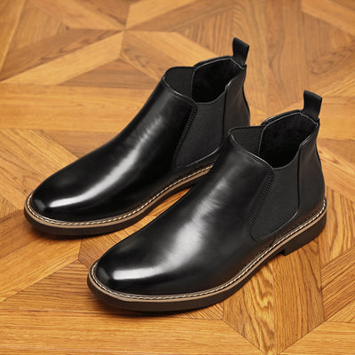Botas Formales de Cuero con Punta Afilada