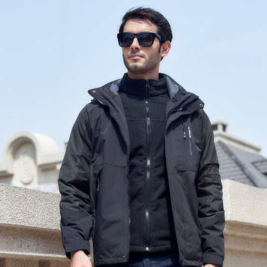 Conjunto de Chaqueta Impermeable para Parejas Talla Grande