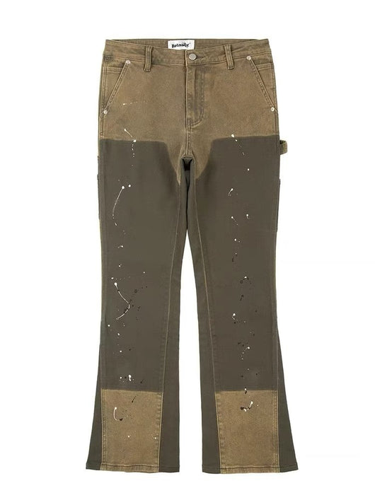 Pantalones de Trabajo Denim Elásticos Efecto Desgastado - Image 5