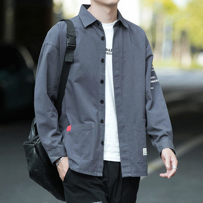Blazer Casual Holgado Estilo Hong Kong Impermeable sin Planchado para Hombre - Image 4