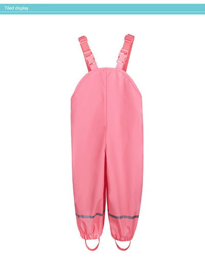 Pantalones Impermeables de Terciopelo PU para Niños y Niñas - Image 2