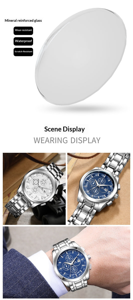 Reloj de Cuarzo para Hombre con Manecillas Luminosas en Aleación - Image 17